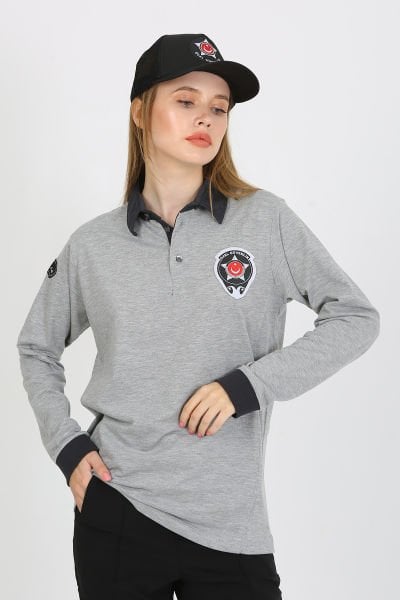 Yeni Kamu Personel Pamuklu Uzun Kol  Unisex Kalıp Özel Güvenlik Sweatshirt