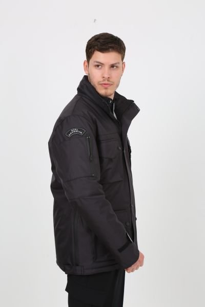 Yeni Kamu Personel Özel Güvenlik Kışlık Kaban ve İç Mont İle Takım Füme - 3XL