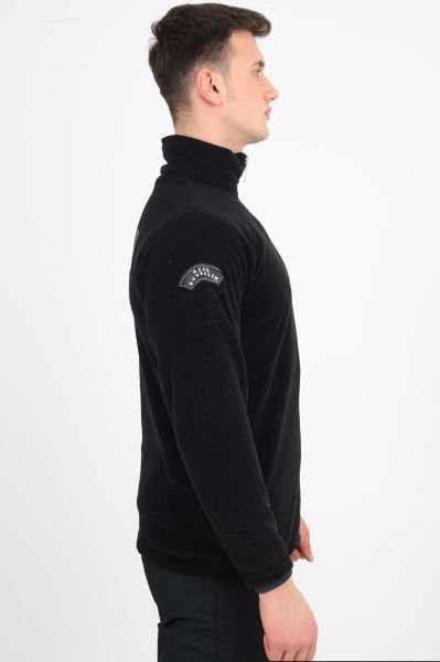 Güvenlik Nakışlı Siyah Polar Mont (Armalı) 3XL