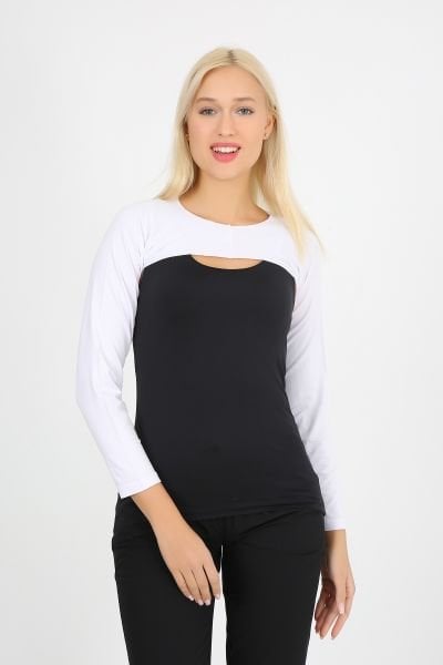 Beyaz Tesettür Bolero İçlik