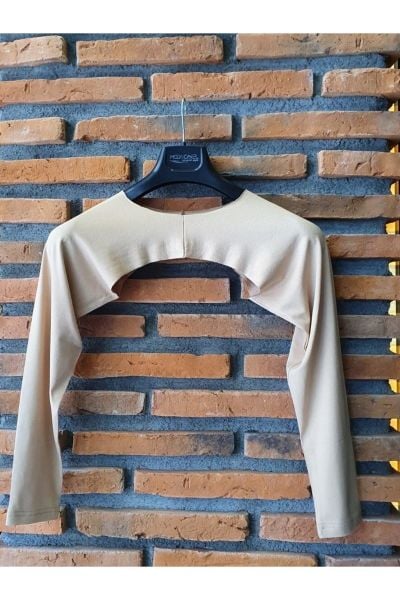 Vizon Krem Tesettür Bolero İçlik