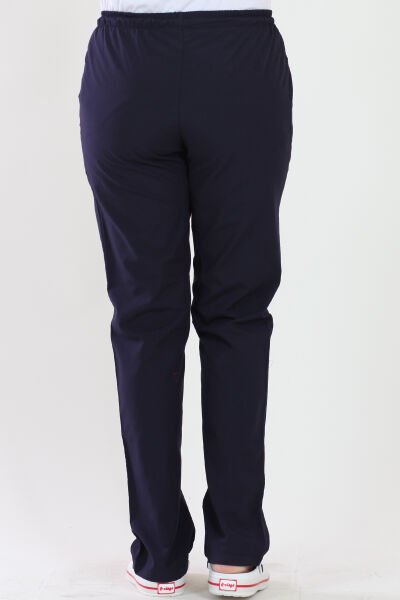 Lastikli Terikoton Lacivert Medikal Pantolon Lacivert - XL