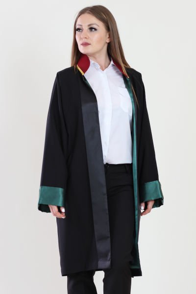Klasik Avukat Cübbesi Siyah - XL