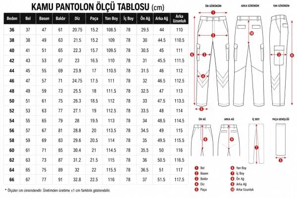 Yeni Tip Ultralikra Güvenlik Bayan Pantolon Ripstop