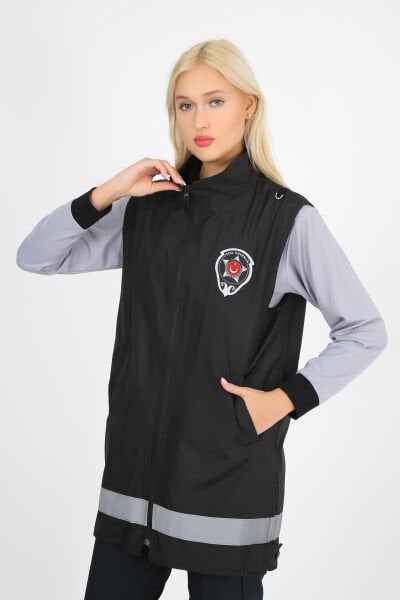 Bayan Yazlık Yeni Tip Kamu Güvenlik Tesettür Yazlık İçi Fileli Uzun Yelek