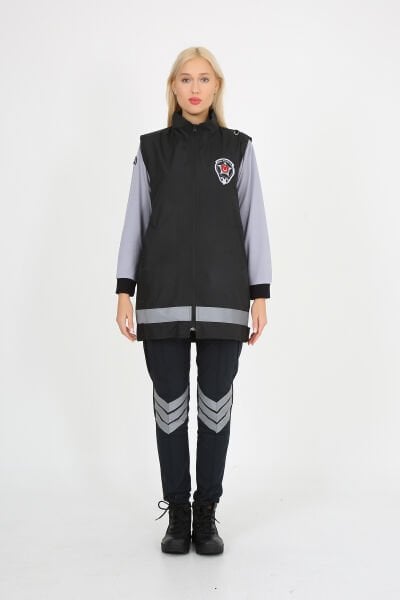 Bayan Yazlık Yeni Tip Kamu Güvenlik Tesettür Yazlık İçi Fileli Uzun Yelek