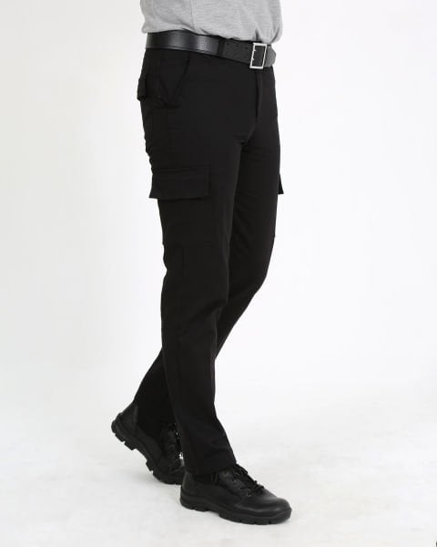 Siyah Komando Cepli Gabardin Güvenlik Pantolon