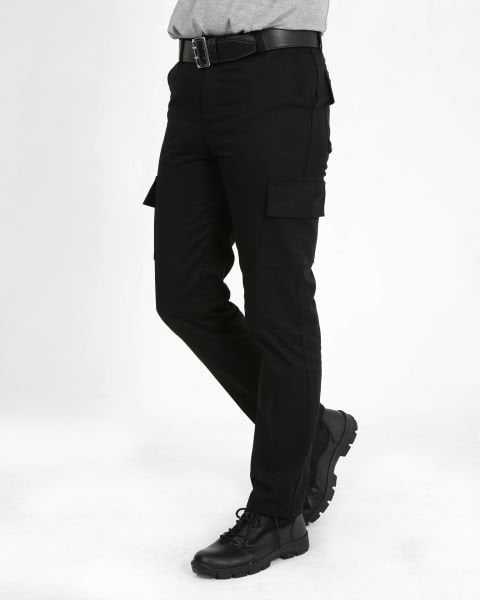 Siyah Komando Cepli Gabardin Güvenlik Pantolon