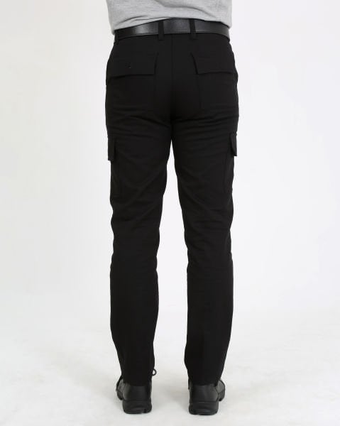 Siyah Komando Cepli Gabardin Güvenlik Pantolon