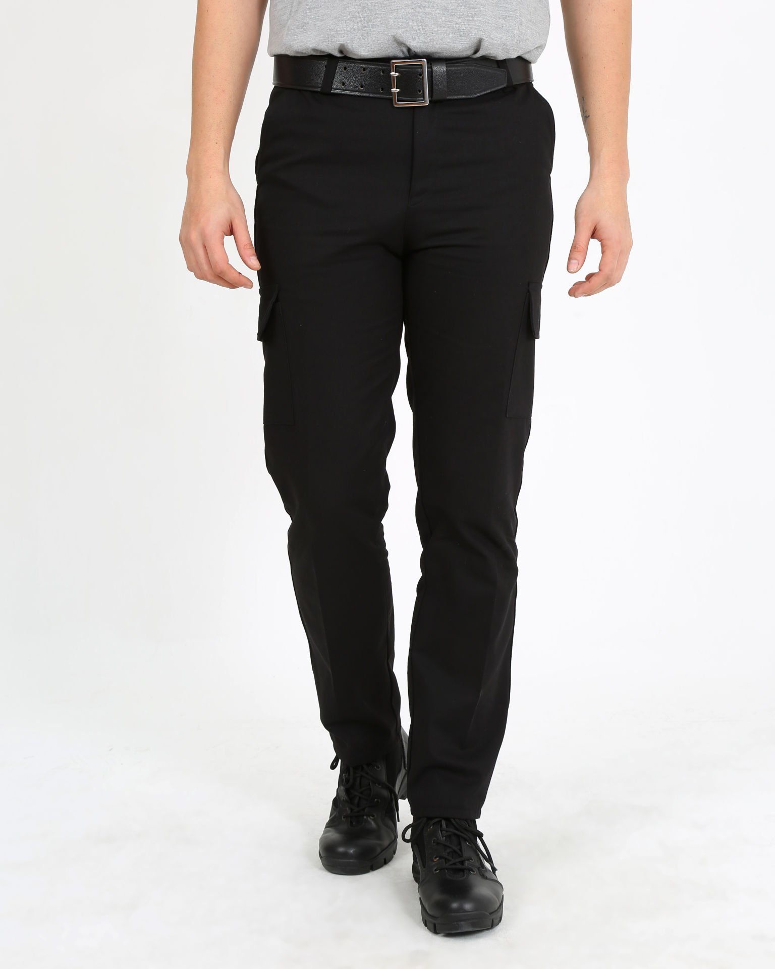 Siyah Komando Cepli Gabardin Güvenlik Pantolon