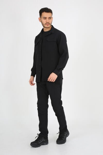 Monel Outdoor Siyah Ultra Likralı Siyah Su iticili Ripstop Taktik Pantolon Siyah - 48