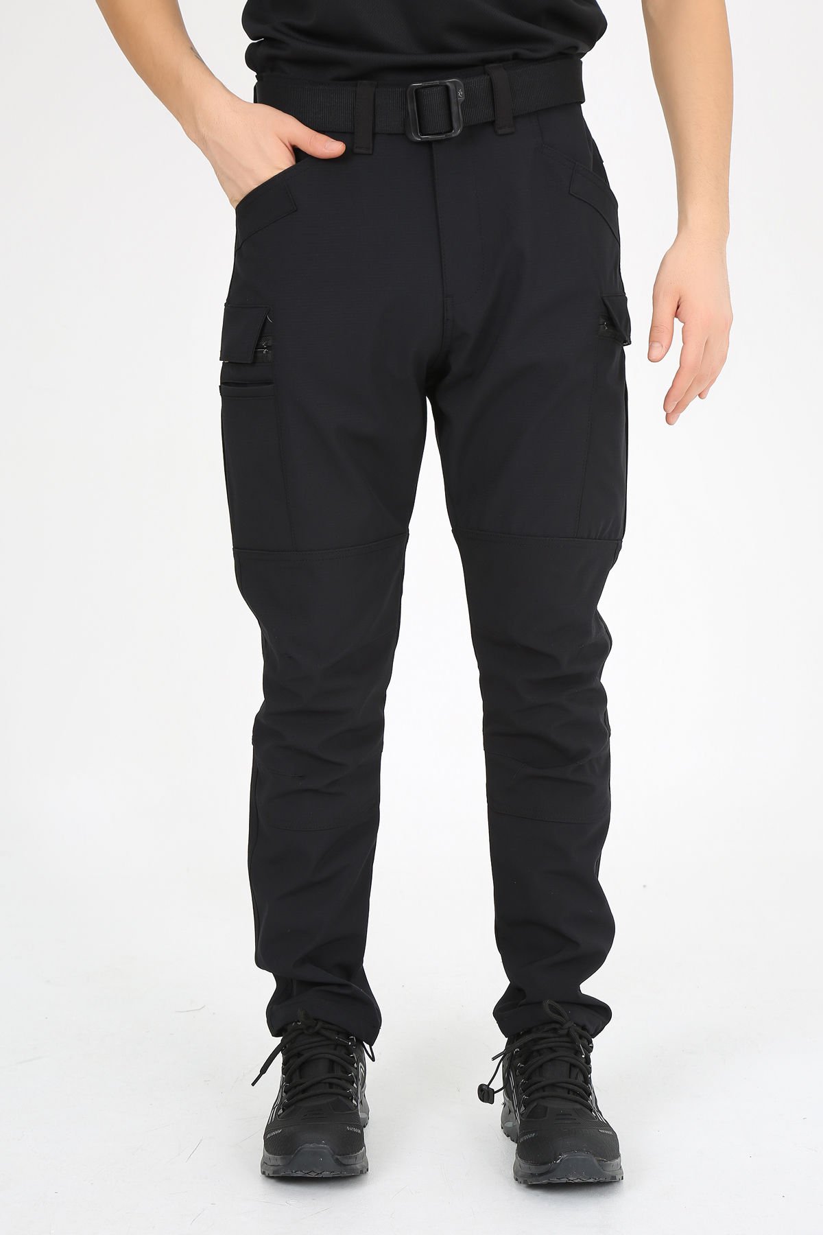 Monel Outdoor Siyah Ultra Likralı Siyah Su iticili Ripstop Taktik Pantolon Siyah - 56