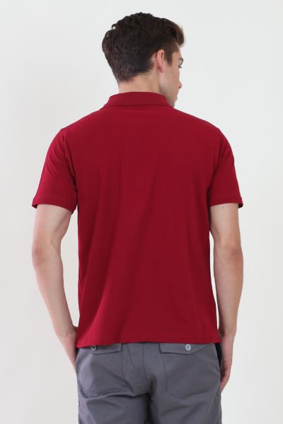 Polo Yaka Bordo Tshirt