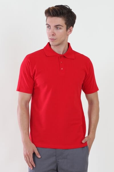 Polo Yaka Kırmızı Tshirt