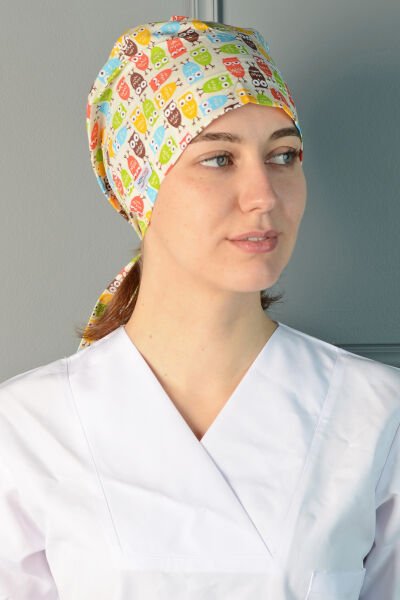 Tesettür Baykuş Desenli Bone