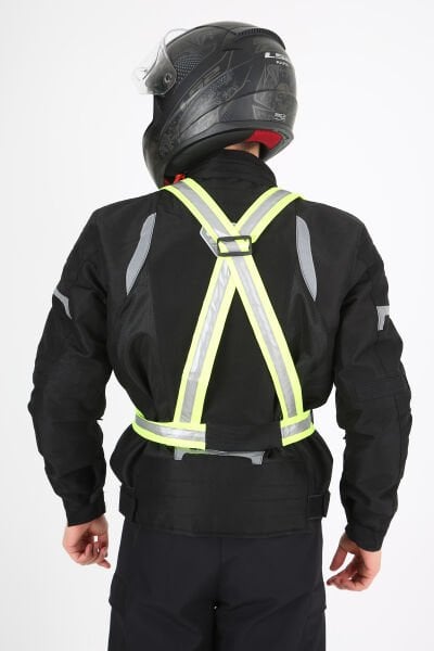 Reflektörlü Yelek, Yüksek Görünümlü Motosiklet, Scooter, Ayarlanabilir Yelek