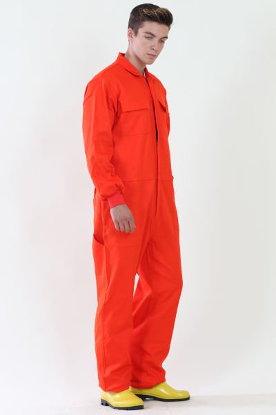 Kollu İşçi Tulum Tamirci Tulum Turuncu