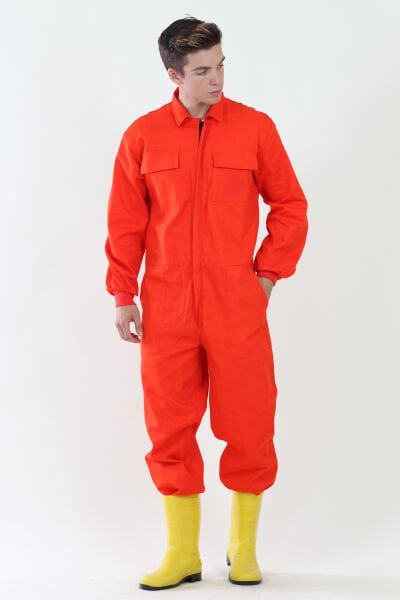 Tıbbi Atık Tulum Kol Ucu Ribanalı Tibbi Atık Tulumu (Çizme Dahil Değil)