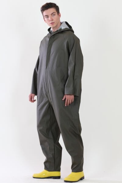 Kapşonlu Fermuarlı Boy Tulum