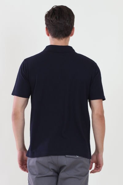 Polo Yaka Lacivert Tshirt Lacivert - XL