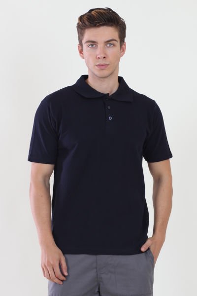 Polo Yaka Lacivert Tshirt Lacivert - XL