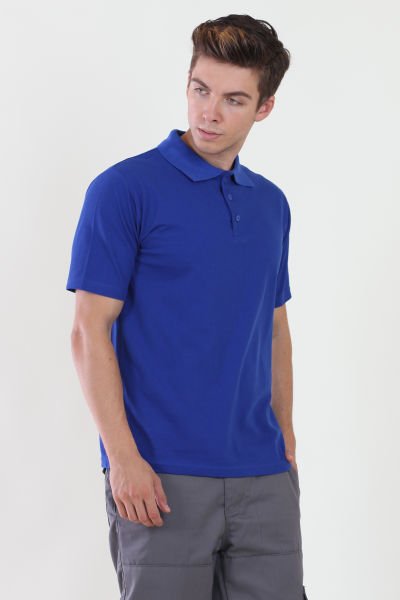 Polo Yaka Saks Mavi Tshirt XL - Saks Mavi