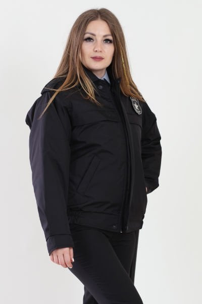 Bayan Siyah Güvenlik Mont XXL - Siyah