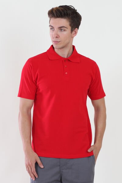 Polo Yaka Kırmızı Tshirt S - Kırmızı