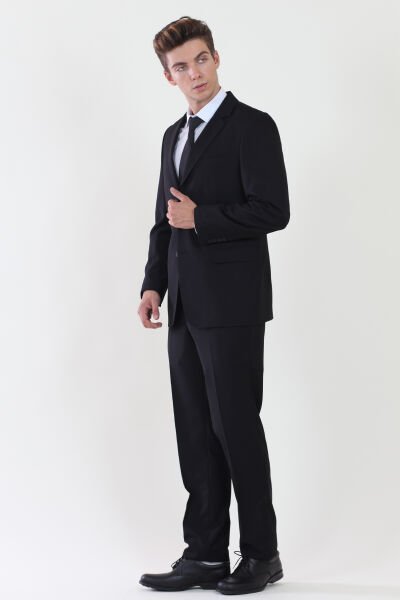 Erkek Siyah Takım Elbise 56 - Siyah