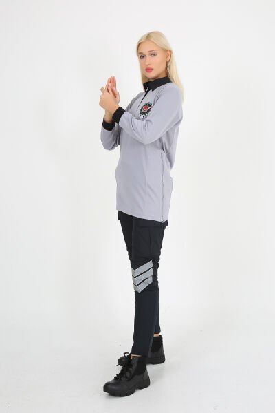 Kamu Özel Güvenlik Tişörtü Yazlık Bayan Tesettür Tunik Model L - Gri