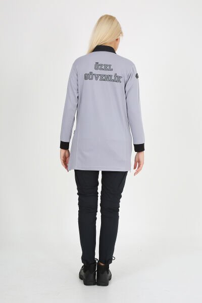 Kamu Özel Güvenlik Tişörtü Yazlık Bayan Tesettür Tunik Model L - Gri