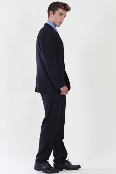 Erkek Lacivert Takım Elbise 56 - Lacivert