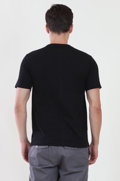 Bisiklet Yaka Siyah Tshirt S - Siyah