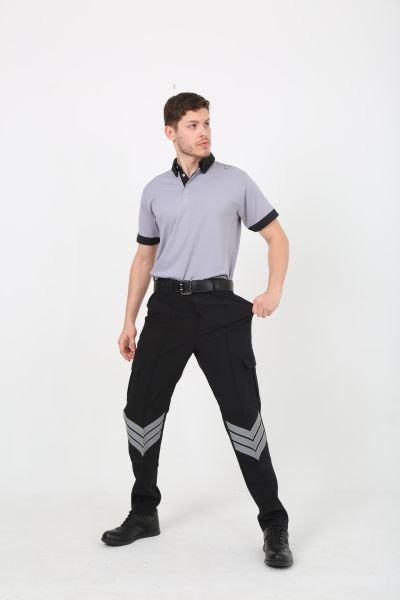 Yeni Tip Ultralikra Güvenlik Erkek Pantolon Ripstop Siyah - 62