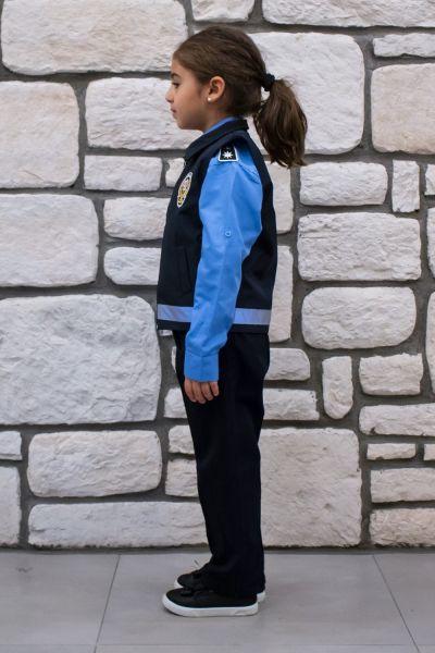 Çocuk Sivil Polis Yeleği 5-6 yaş - Lacivert