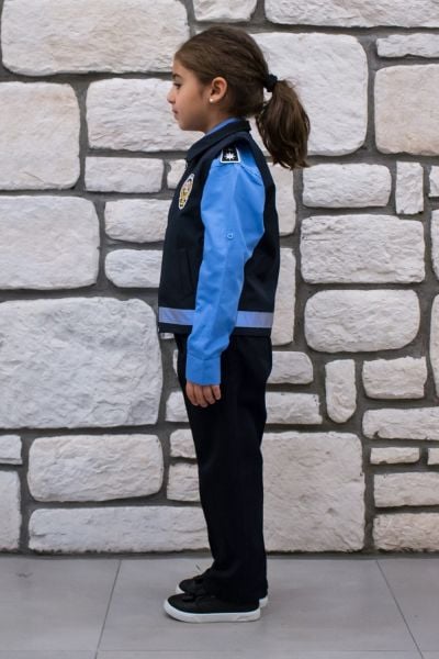 Çocuk Sivil Polis Yeleği 9-10 yaş - Lacivert