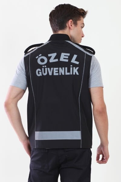 Özel Güvenlik Premium Siyah Yelek XL - Siyah