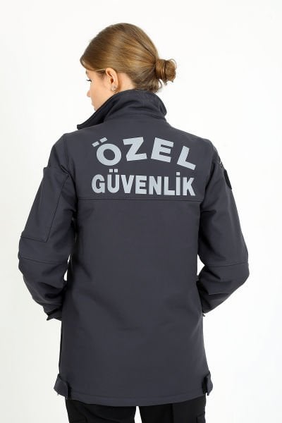 Yeni Kamu Personel Özel Güvenlik Bayan Kışlık Softshell Mont