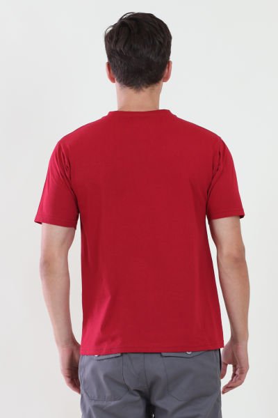 V Yaka Kırmızı Tshirt M - Kırmızı