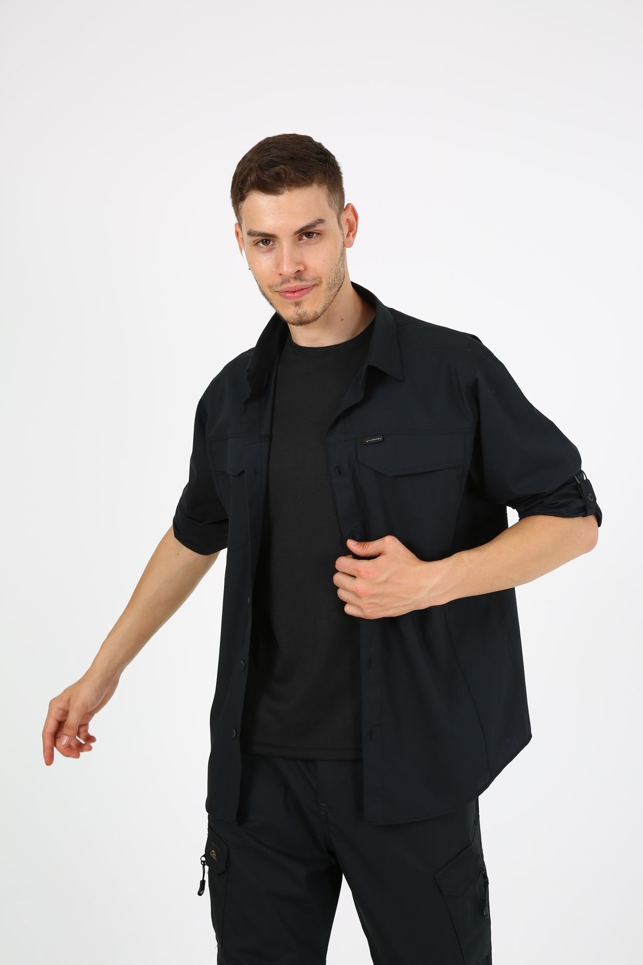 Monel Outdoor Siyah Tactical Gömlek Taktik Giyim Ripstop Gömlek S - Siyah