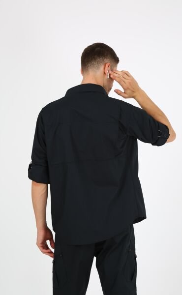Monel Outdoor Siyah Tactical Gömlek Taktik Giyim Ripstop Gömlek XL - Siyah