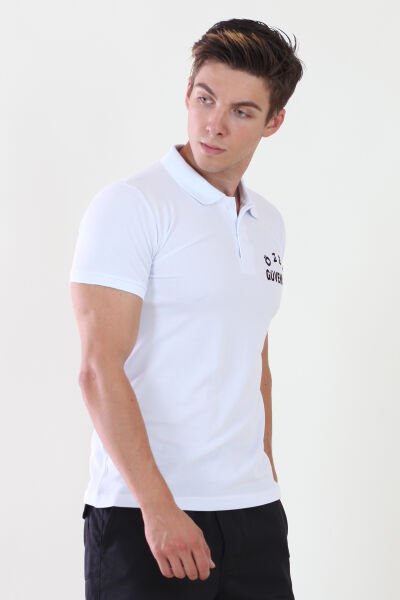 Erkek Özel Güvenlik Baskılı Beyaz Güvenlik  Tshirt M - Beyaz