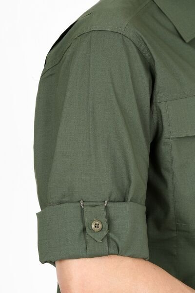 Monel Outdoor Yeşil Tactical Gömlek Taktik Giyim Ripstop Gömlek S - Yeşil