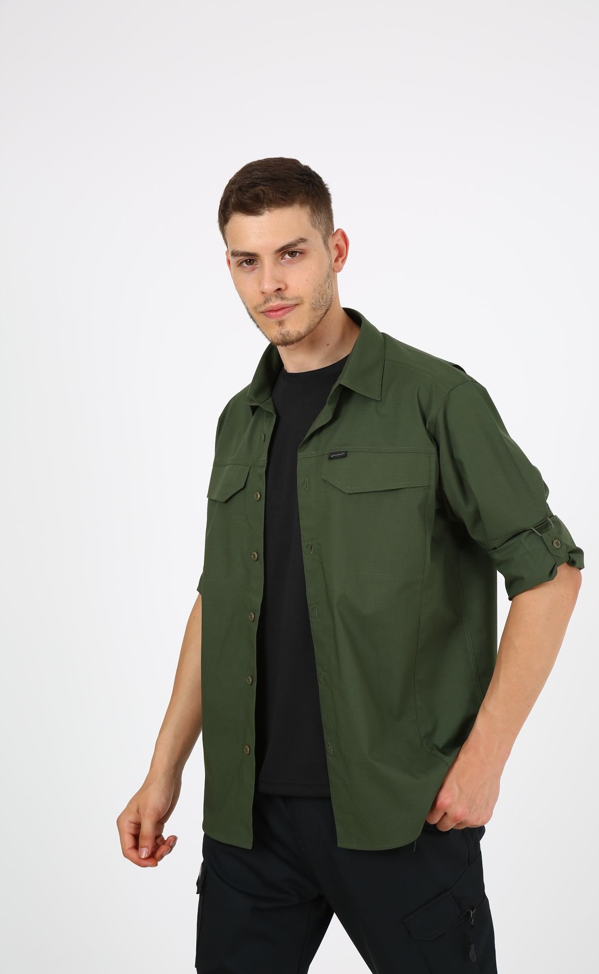 Monel Outdoor Yeşil Tactical Gömlek Taktik Giyim Ripstop Gömlek S - Yeşil