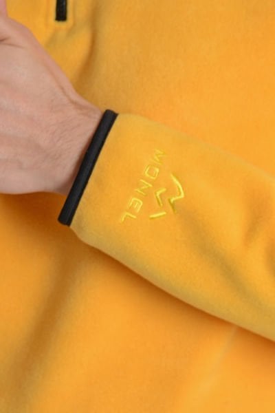 Monel Yarım Fermuarlı Sarı  Polar M - Sarı