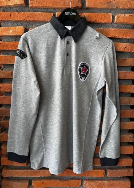 Yeni Kamu Personel Pamuklu Uzun Kol  Unisex Kalıp Özel Güvenlik Sweatshirt