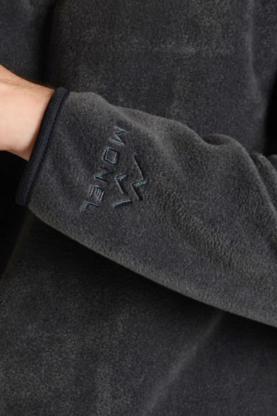 Monel Yarım Fermuarlı Füme Polar 2XL - Füme