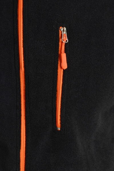 Monel Komple Fermuarlı Siyah Polar Mont XL - Siyah