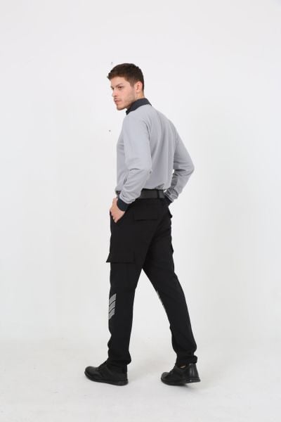 Yeni Tip Yazlık Cool Likra  Güvenlik Erkek Pantolon (Cool Likra-Yazlık) Siyah - 44