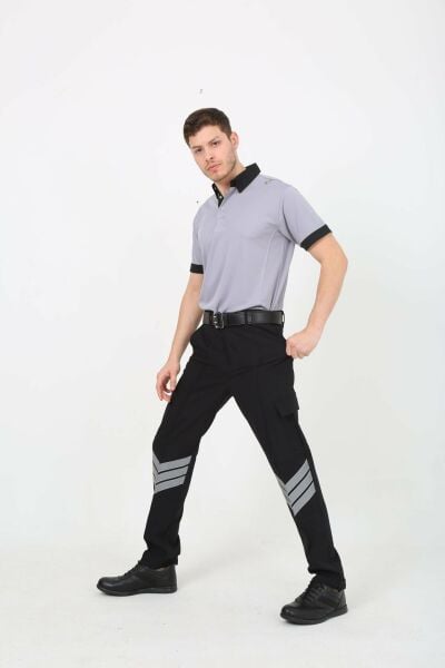 Yeni Tip Yazlık Cool Likra  Güvenlik Erkek Pantolon (Cool Likra-Yazlık) 48 - Siyah